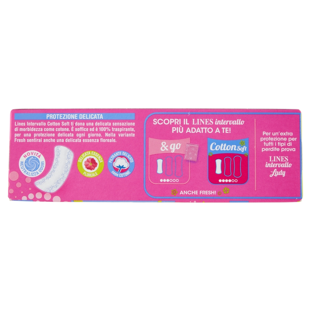 Lines intervallo Cotton Soft Fresh proteggislip Regular Disteso 20 pz